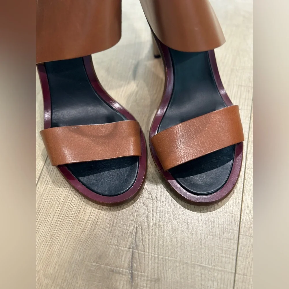 Celine brown leather sandals size 39, pre owned - Picture 4 of 8